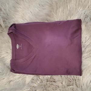 Men size Large purple V cut tshirt